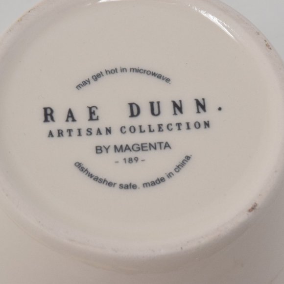 Rae Dunn Merry Wreath Holiday Mug Red Interior New Winter Coffee Cup Lounge - Picture 7 of 11